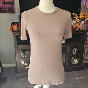 Lululemon Hold Tight Short Sleeve Ribbed Sz 8 TPTC Nwts Rare